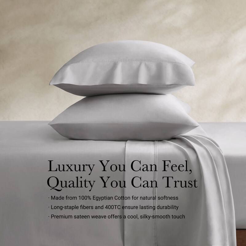 Harbor House 100% Egyptian Cotton Sateen Sheet Set