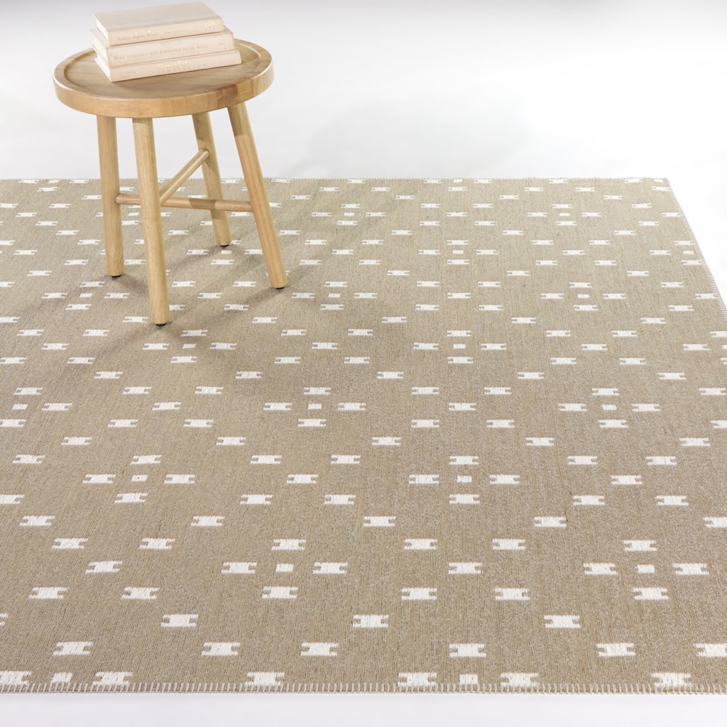 Baude Transitional Trellis Area Rug