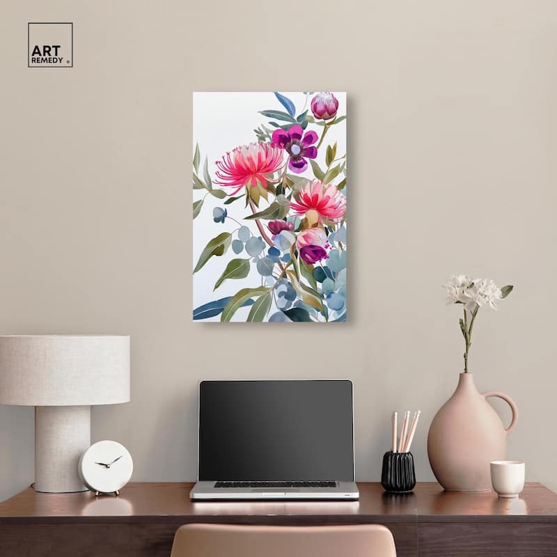 Watery Petals II Canvas by Art Remedy, Gallery Wrapped