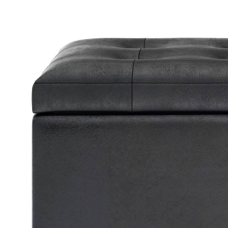 WYNDENHALL Essex 34-in. Wide Rectangular Storage Ottoman