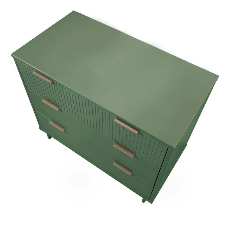 Manhattan Comfort 3-Piece Granville Modern Solid Wood Dresser Chest and Nighstand Set.