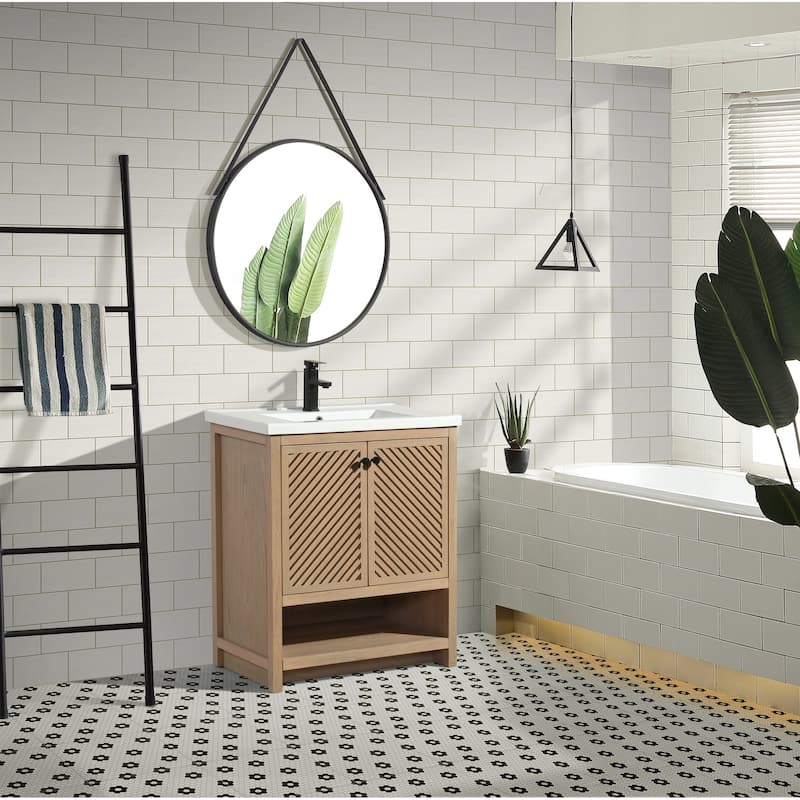 Ari Bath Selena 30" Bathroom Vanity Oak