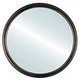 preview thumbnail 3 of 1, Hamilton Framed Round Mirror in Rubbed Bronze with Silver Lip - Antique Bronze