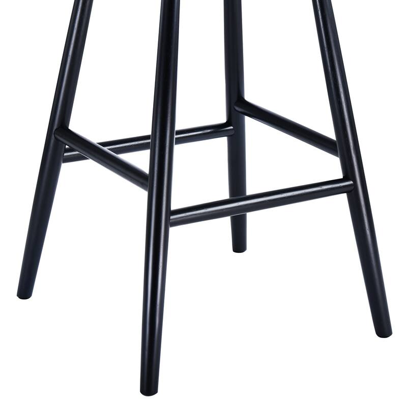 Shaker 26" Height Wooden Counter Stools With Footrest