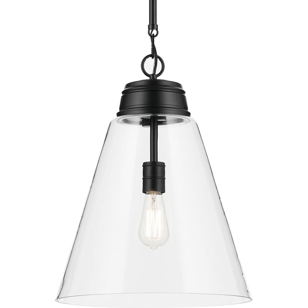 Kichler 52662CLR Marsailli 16" Wide Pendant with Clear Glass Shade
