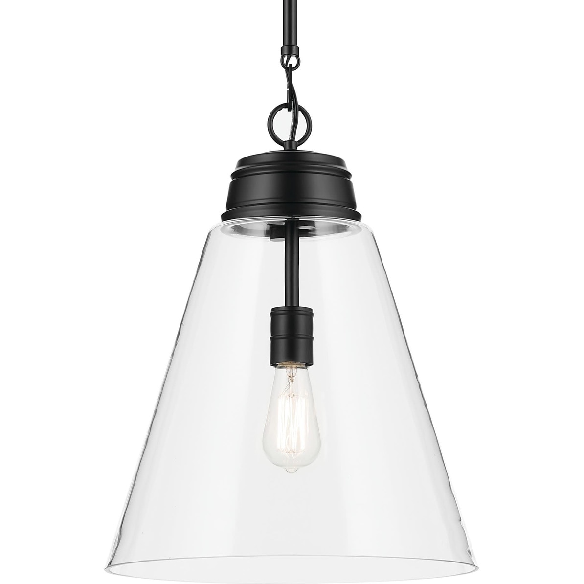 Kichler 52662CLR Marsailli 16" Wide Pendant with Clear Glass Shade
