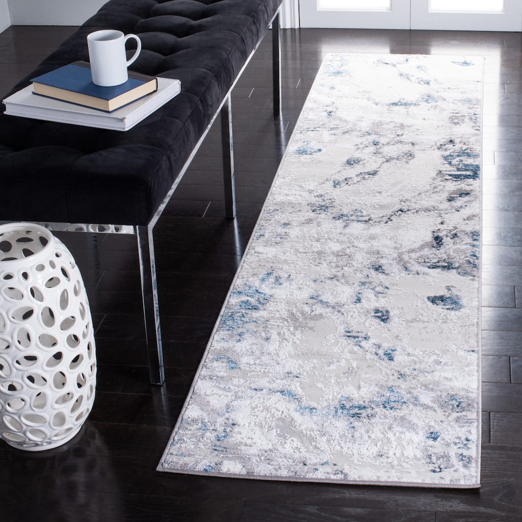 SAFAVIEH Amelia Vivan Abstract Distressed Rug - 2' x 12' Runner