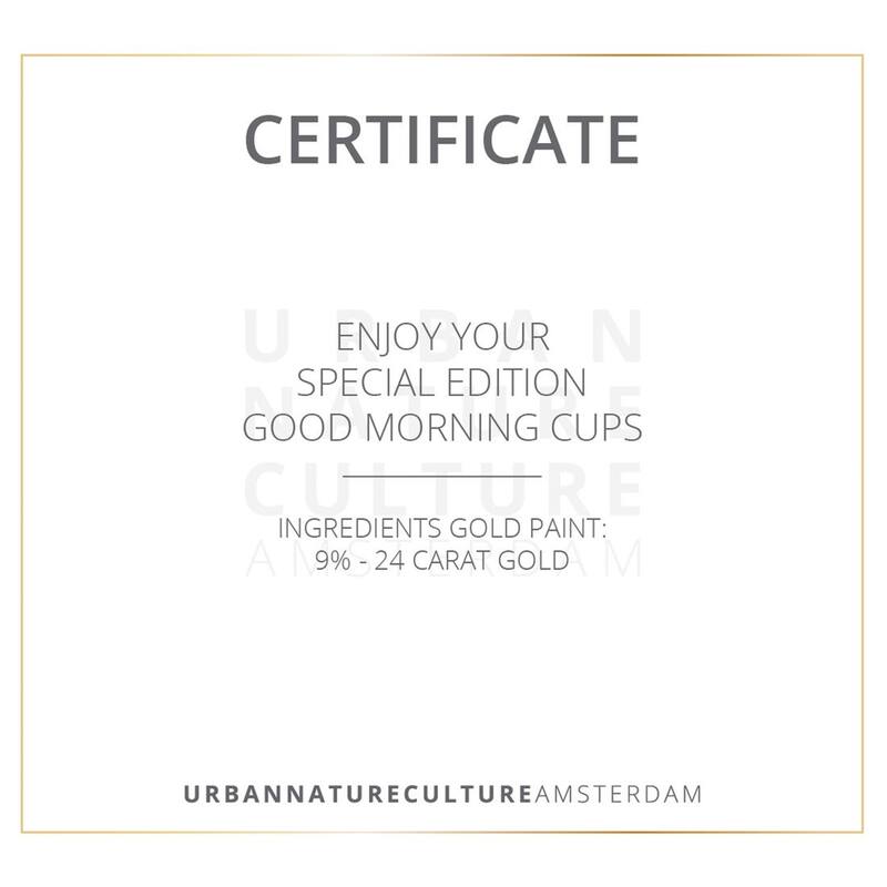 Good Morning Cappuccino/Tea Cup Special Edition Circle Gold -ST