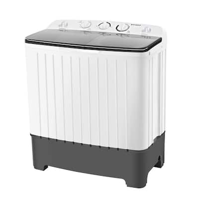 Xppliance Portable Washing Machine, 17.6 lbs Mini Compact Twin Tub Washing Machine with Timer Control