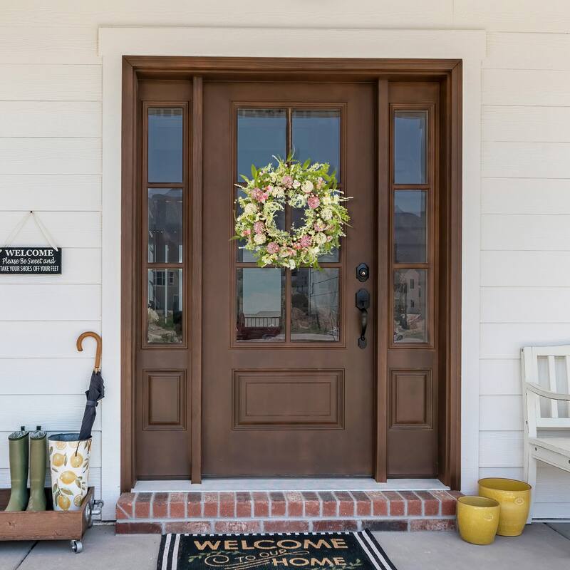 Allium and Lavender Spring Wreath - 28" - Pink