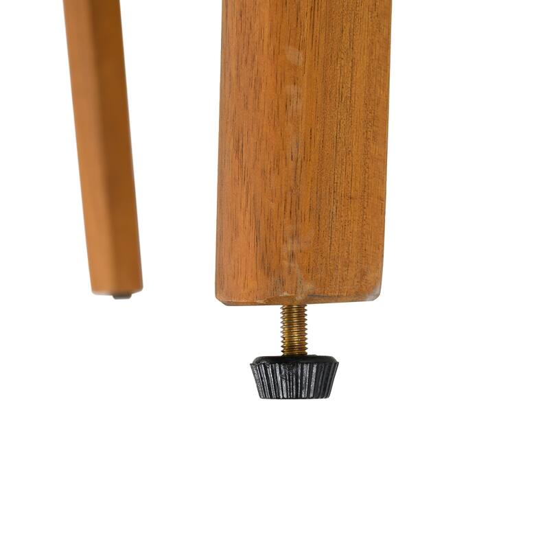 Outdoor Dining Chairs Set Of 2,Teak Color Acacia Wood Frame,Pe Wicker,Waterproof Cushion,Ideal For Patios,Gardens