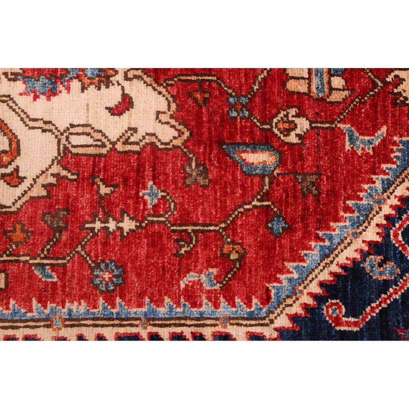 ECARPETGALLERY Hand-knotted Aryana Red Wool Rug - 5'8 x 7'10