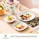 preview thumbnail 29 of 65, VEWEET 20-Piece White Porcelain Dinnerware Set (Service for 4)