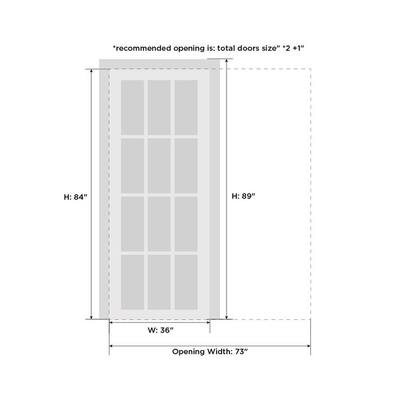 SartoDoors Planum 2102 | Interior French Doors French Door | Solid Wood w/ Glass | Hardware Set | 18x80, Oak