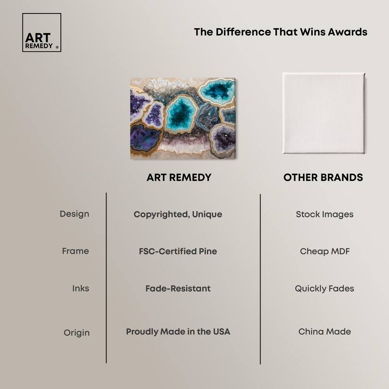 Mineral Multiverse Canvas by Art Remedy, Gallery Wrapped