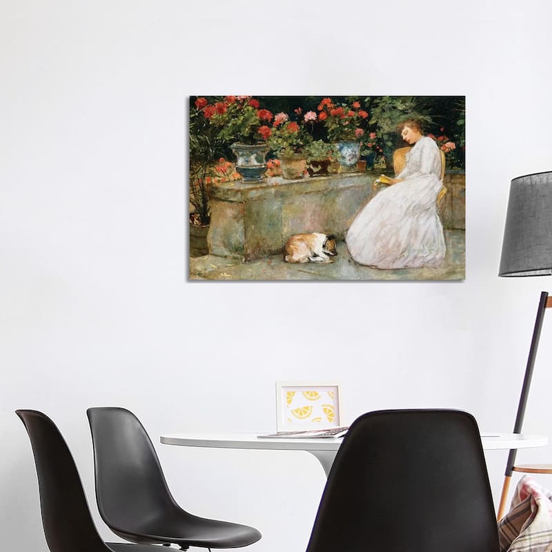 iCanvas "Reading, 1888 " by Childe Hassam Canvas Print - 26x40x1.5