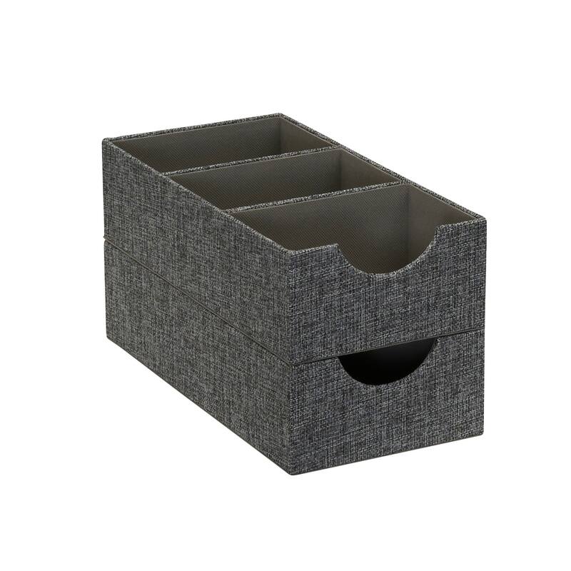 Household Essentials 3-Compartment Drawer Organizers