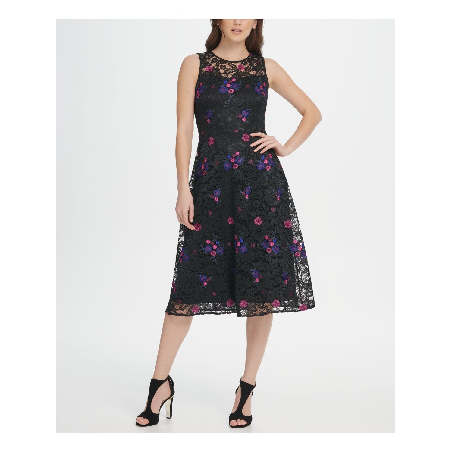 black midi dress size 14