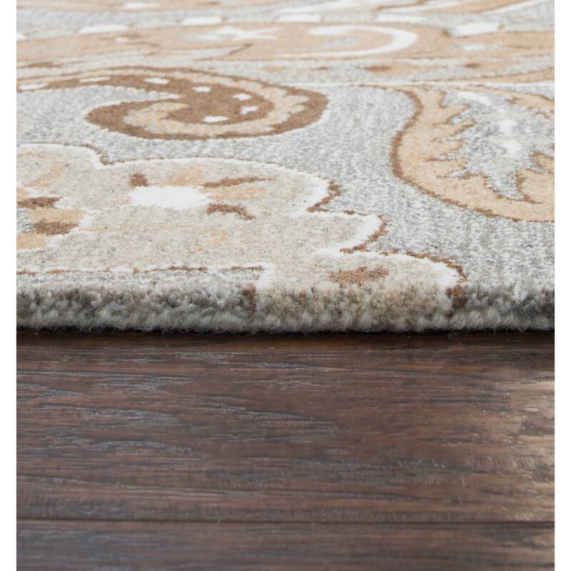 Alora Decor Makalu Collection Paisley Wool Rug
