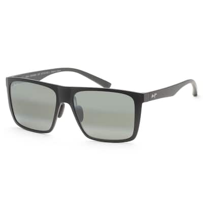 Maui Jim Men's Honokalani 57 mm Black Sunglasses MJ0455S-001