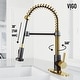 preview thumbnail 101 of 156, VIGO Edison 19" H Single Handle Pull-Down Sprayer Kitchen Faucet