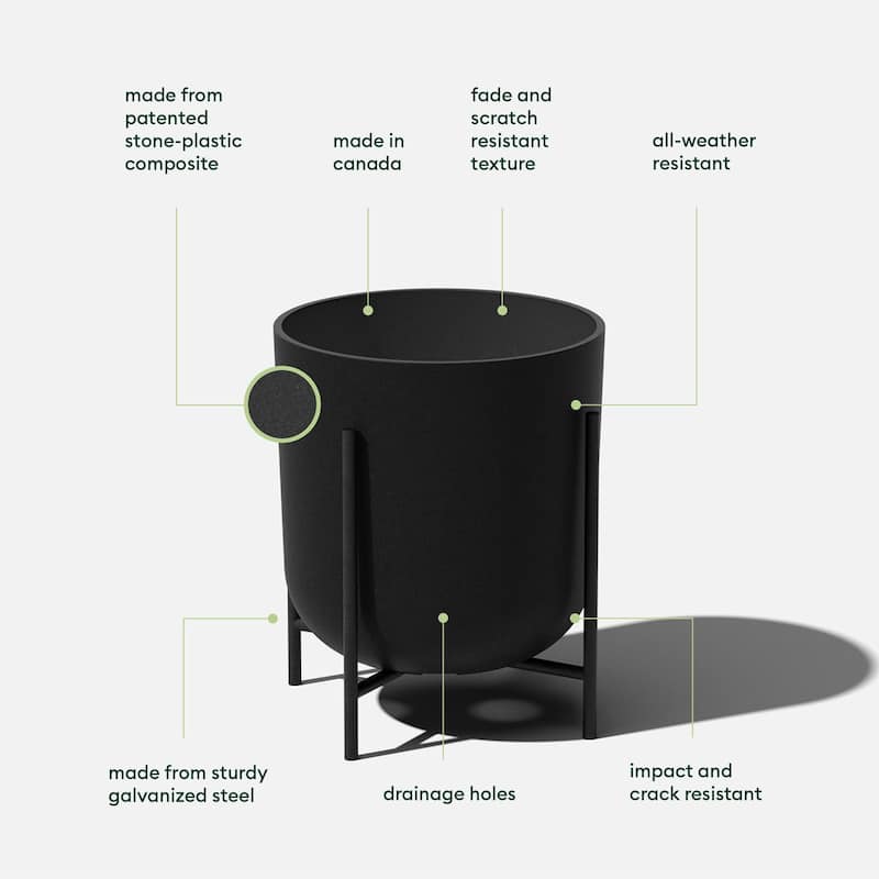 Veradek Mason Series Raised Kona Planter with Stand