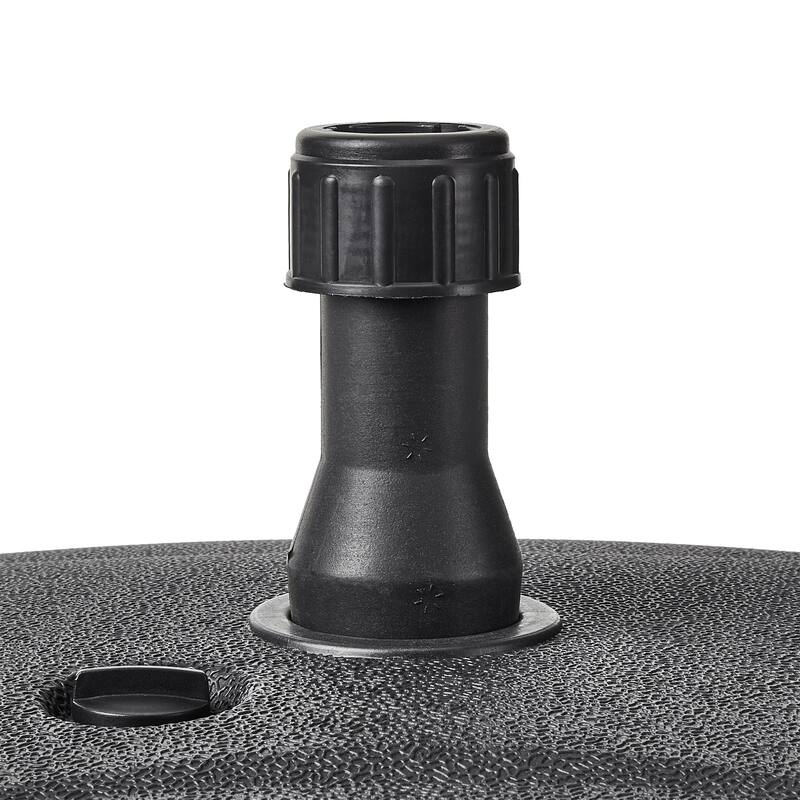 Javlergo 3-in-1 Heavy Duty Umbrella Base Stackable Sand & Water Fillable Patio Weights Portable HDPE Stand for Outdoor Umbrellas