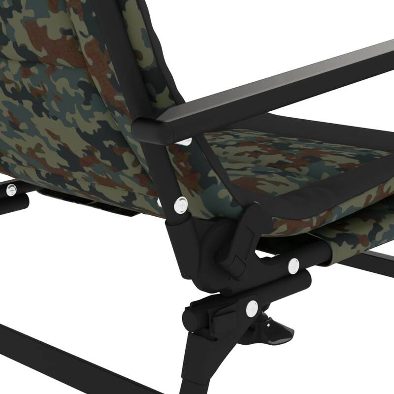 vidaXL Fishing Chair Camouflage and black - 29.5 x 22.8 x 40.9 in