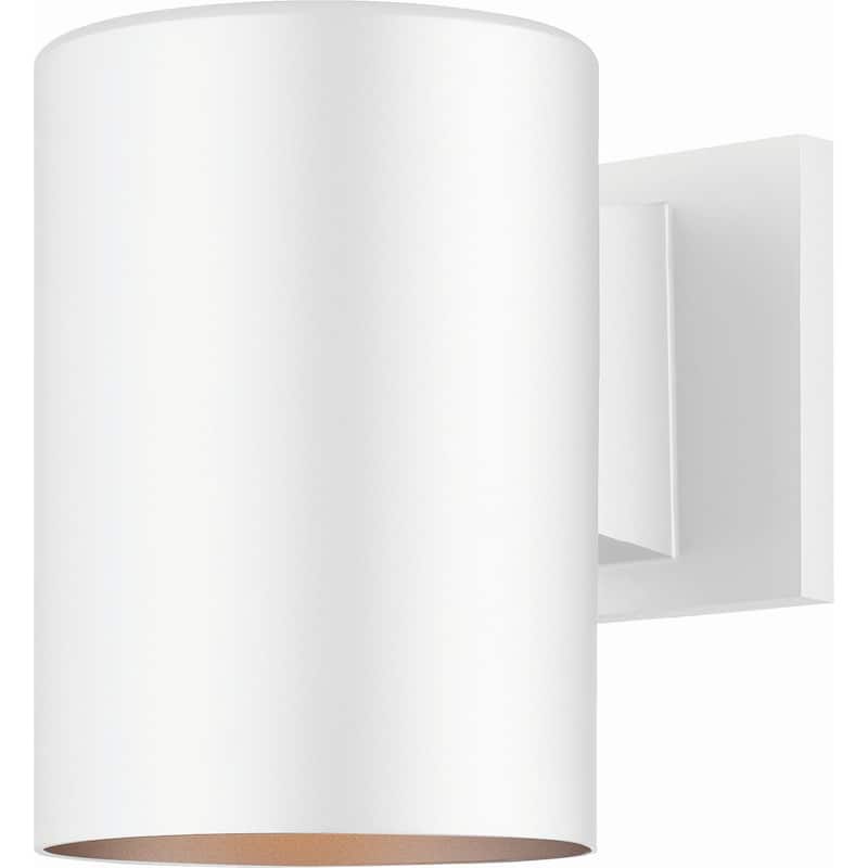 Volume Lighting Single Light 7" Tall Outdoor Wall Sconce - White