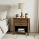 preview thumbnail 56 of 63, WYNDENHALL Norfolk 24 inch Wide Transitional Bedside Nightstand Table - 24 Inches wide Rustic Natural Aged Brown