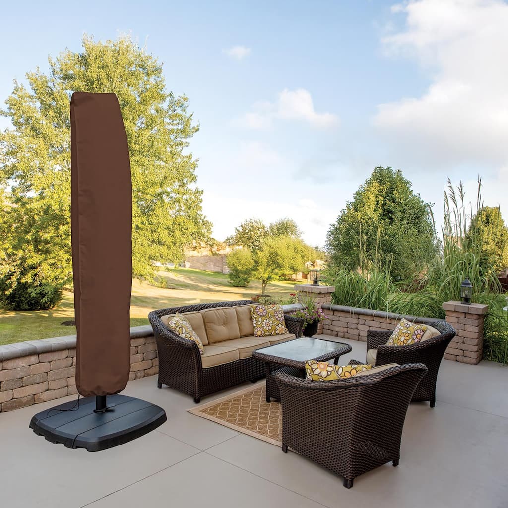 Living Accents Polyester Umbrella Cover Brown 100"