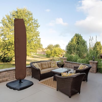 Living Accents Polyester Umbrella Cover Brown 23.5"