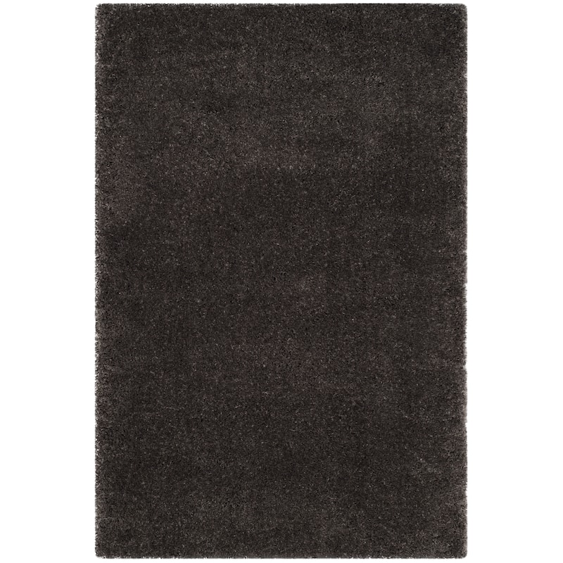 SAFAVIEH Reno Shag Eleonora 1.6-inch Thick Rug - 4' x 6' - Dark Grey