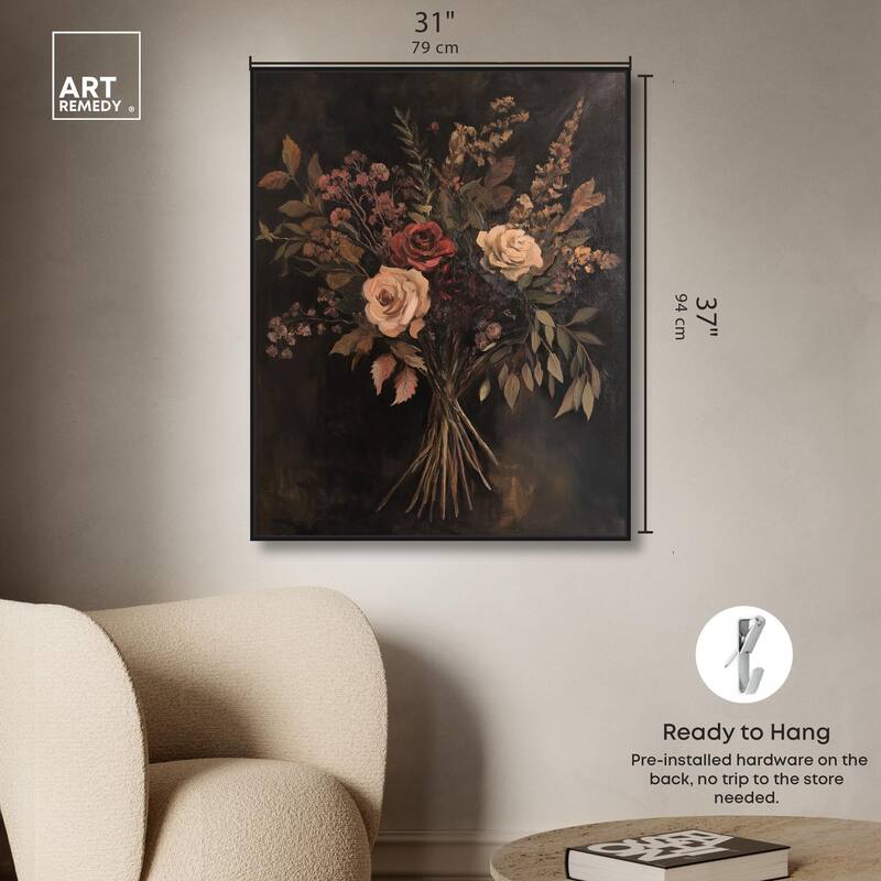 Rustic Roses Canvas by Art Remedy