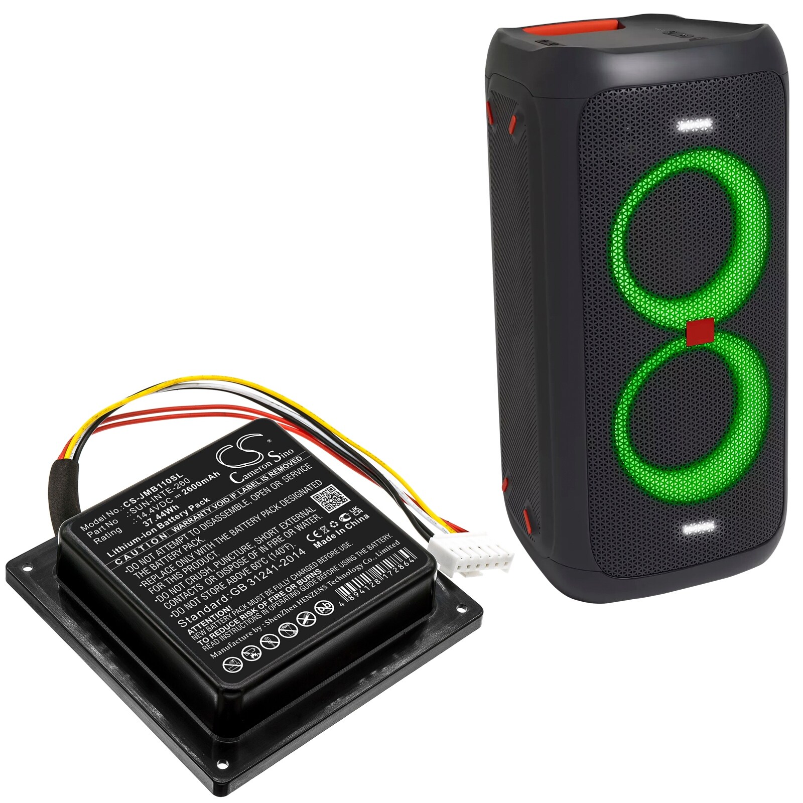 Battery for JBL PartyBox 100 R21-5 SUN-INTE-260 Speaker CS