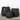18.75"H Sullivans Charcoal Woven Basket Set of 3, Black