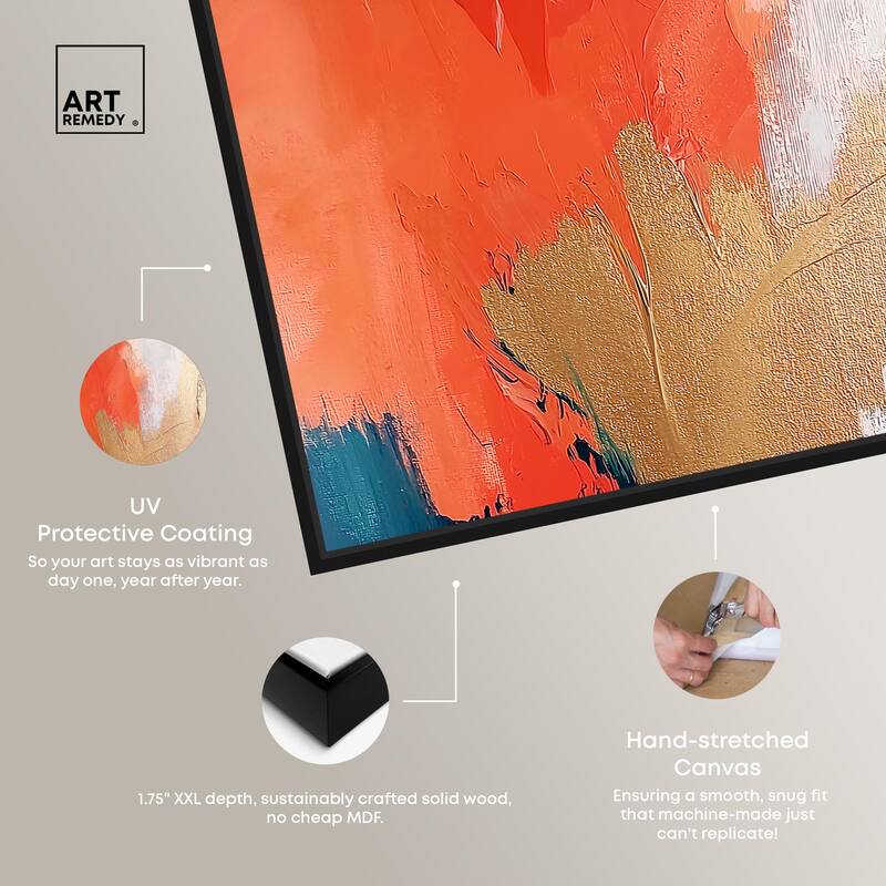 Orange Infusion I Canvas Set of 2 by Art Remedy