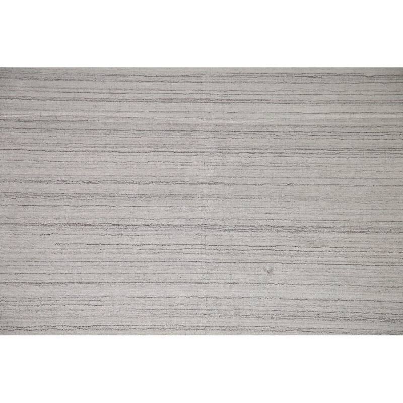 Handmade Gabbeh Indian Area Rug Hand-Knotted Wool Carpet - 8'0"x 9'11"