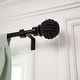 preview thumbnail 10 of 20, Adjustable Black Single Curtain Rod with Final Set for Window 28-48Inches