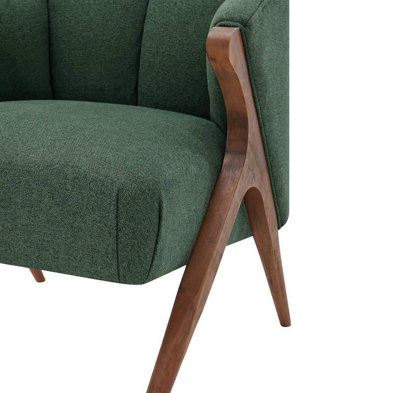 NPD Furniture Florence Vintage Mid Century Low profile Accent Chair