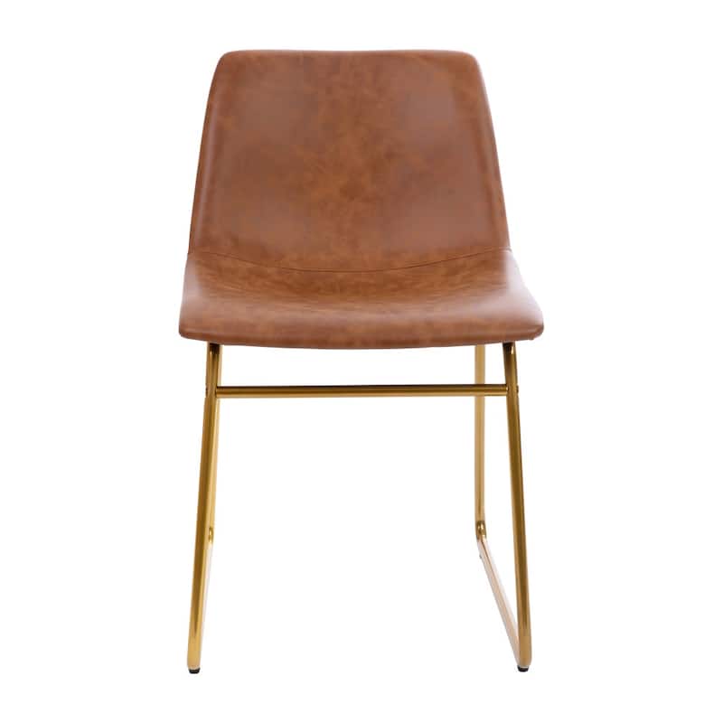 18 Inch Indoor Dining Table Chairs, LeatherSoft Upholstery-Set of 2