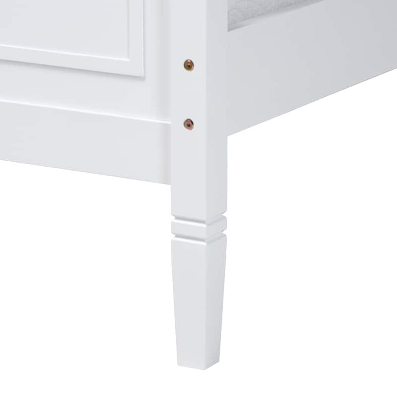 Mariana Classic and Traditional White Finished Wood Platform Bed