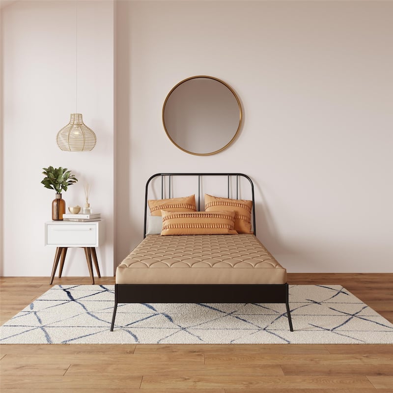 DHP Dana 6 Inch Quilted Mattress with Removable Cover and Thermobonded Polyester Fill