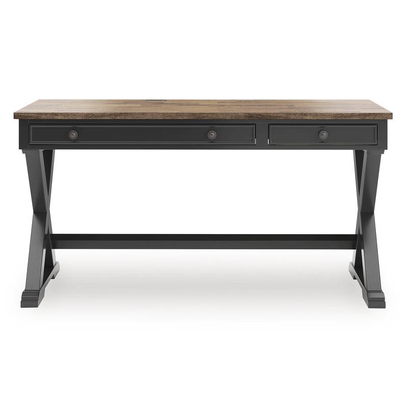 Signature Design by Ashley Wildenauer Brown/Black 60" Home Office Desk