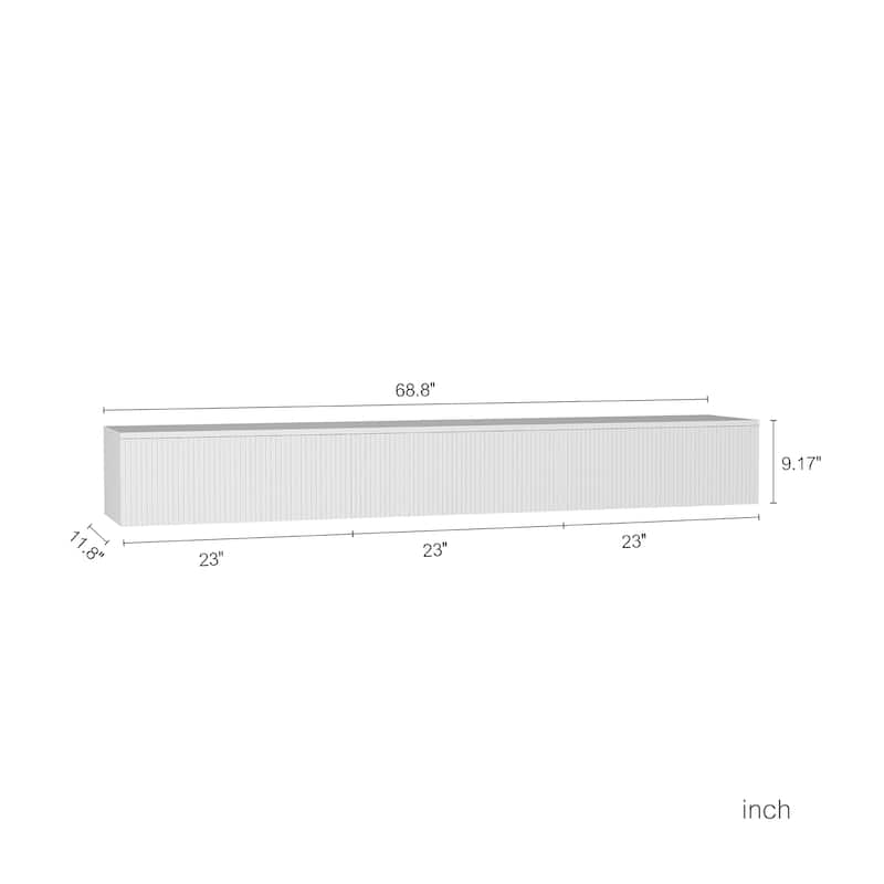 Floating TV Stand Wall Mounted