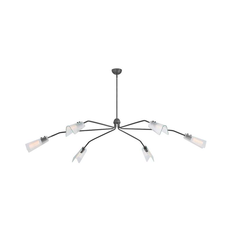 Hinkley Lighting 48306 Altman 6 Light 80" Wide Abstract Chandelier - Gunmetal