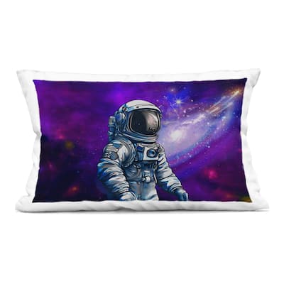 Stupell Astronaut Among Cosmic Space Decorative Printed Throw Pillow Design by Jesse Keith