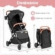 preview thumbnail 14 of 27, Costway Lightweight Baby Stroller with One-Hand Folding, Extendable - See Details