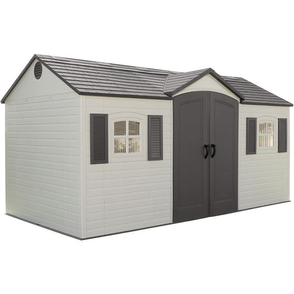slide 2 of 8, Lifetime 15 Ft. x 8 Ft. Outdoor Storage Shed