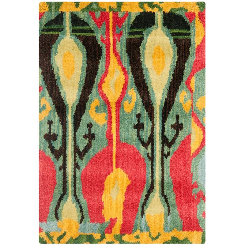 SAFAVIEH Handmade Ikat Meliha Modern Wool Rug
